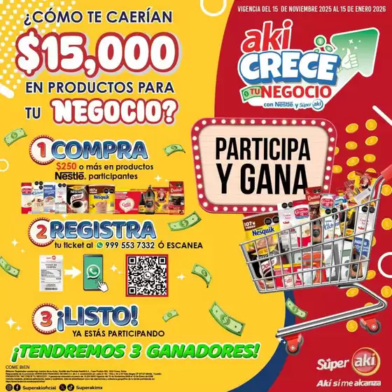 Catálogo Súper Aki en León | Gran variedad de ofertas | 2025-11-15T00:00:00.000Z - 2026-01-15T00:00:00.000Z