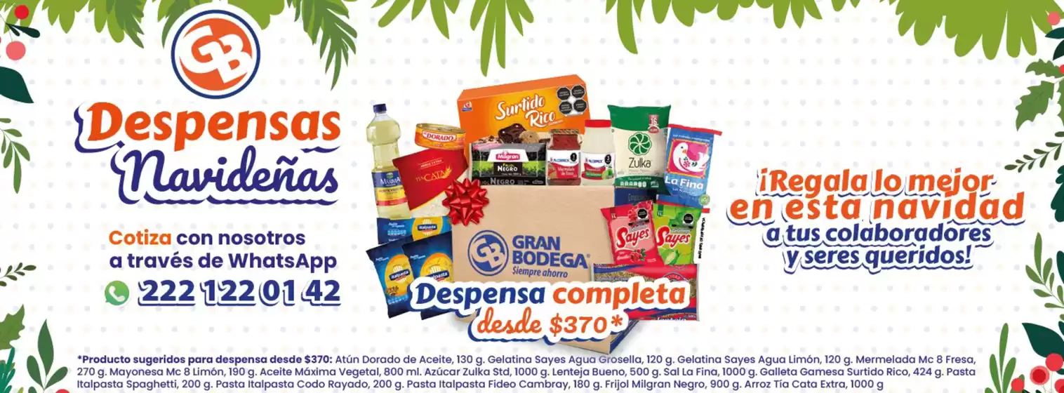 Catálogo La gran bodega en León | Despensas Navideñas | 2025-11-25T00:00:00.000Z - 2025-12-25T00:00:00.000Z