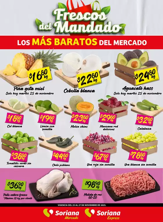 Catálogo Soriana Mercado |  Martes MDO Noreste | 2025-11-25T00:00:00.000Z - 2025-11-27T00:00:00.000Z