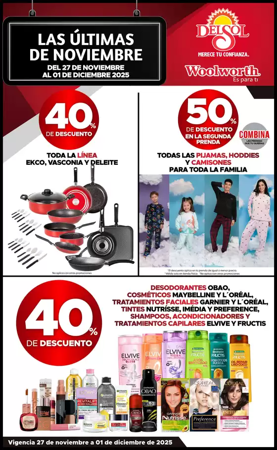 Catálogo Del Sol en San Jorge Pueblo Nuevo | Las Últimas de Noviembre en Tiendas Del Sol y Woolworth | 2025-11-27T00:00:00.000Z - 2025-12-01T00:00:00.000Z
