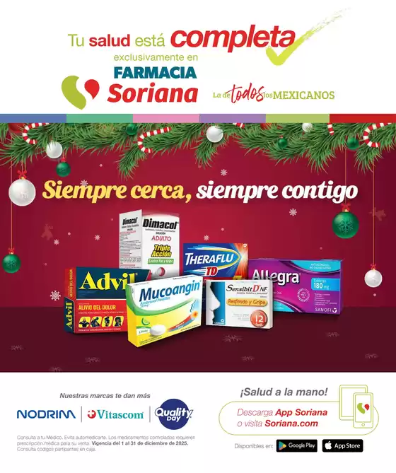 Catálogo Soriana Express en Texcoco de Mora | FOLLETOFARMACIA DICIEMBRE 2025 | 2025-01-01T00:00:00.000Z - 2025-12-31T00:00:00.000Z