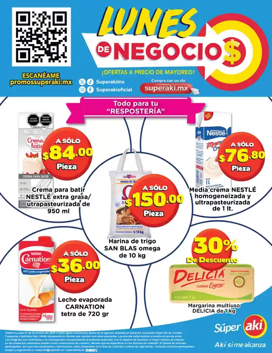 Catálogo Aki Gran Mayoreo en Texcoco de Mora | Lunes de negocios | 2025-12-01T00:00:00.000Z - 2025-12-01T00:00:00.000Z