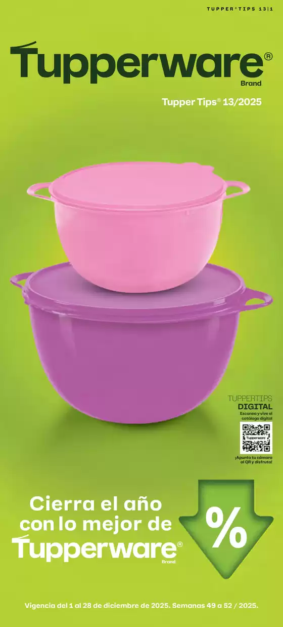 Catálogo Tupperware en Culiacán Rosales | Ofertas Tupperware | 2025-12-01T00:00:00.000Z - 2025-12-28T00:00:00.000Z