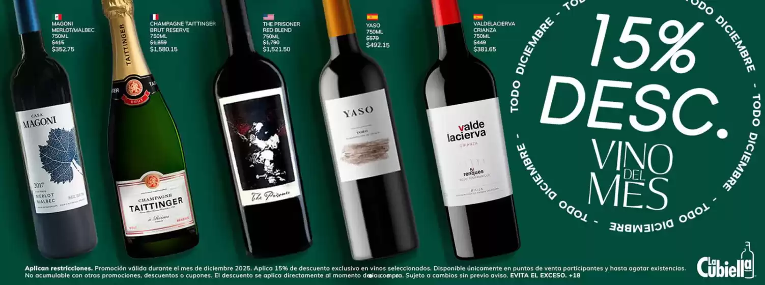 Catálogo La Cubiella en Tlalnepantla | 15% de descuento | 2025-12-03T00:00:00.000Z - 2025-12-31T00:00:00.000Z