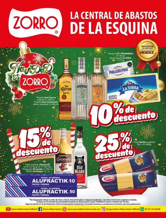 Catálogo Zorro en Heroica Nogales | Ofertas Zorro | 2025-12-03T00:00:00.000Z - 2025-12-16T00:00:00.000Z