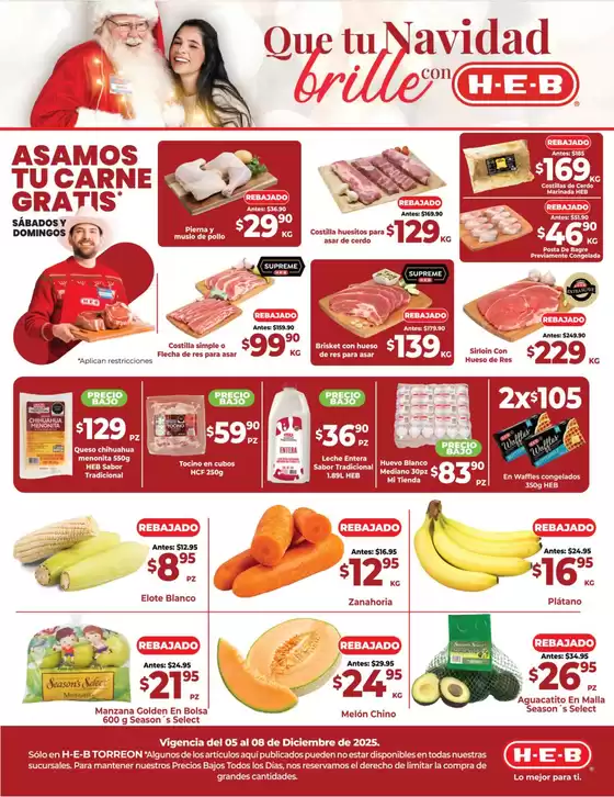 Catálogo HEB en Tinum | Ofertas principales y descuentos | 2025-12-05T00:00:00.000Z - 2025-12-08T00:00:00.000Z