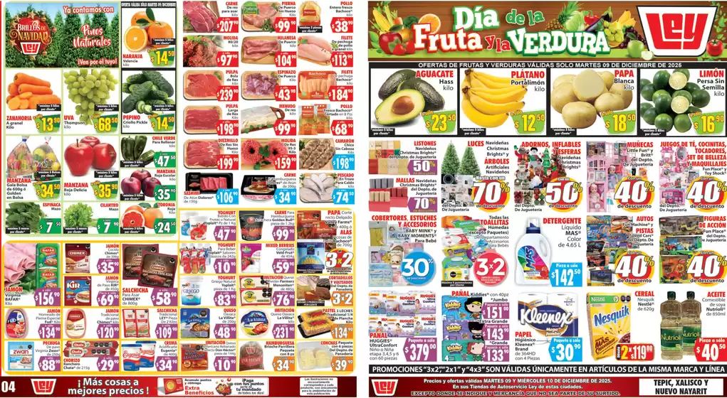 Catálogo Casa Ley en Catemaco | Ofertas para cazadores de gangas | 2025-12-09T00:00:00.000Z - 2025-12-10T00:00:00.000Z