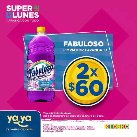 Catálogo Kiosko en Cuauhtémoc (CDMX) | Super Lunes | 2025-12-08T00:00:00.000Z - 2026-01-05T00:00:00.000Z