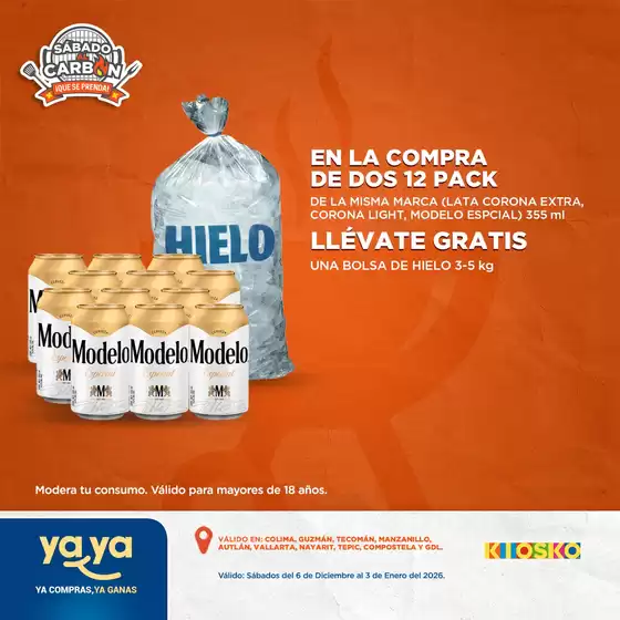 Catálogo Kiosko en Cuauhtémoc (CDMX) | Sábado al Carbón | 2025-12-06T00:00:00.000Z - 2026-01-03T00:00:00.000Z