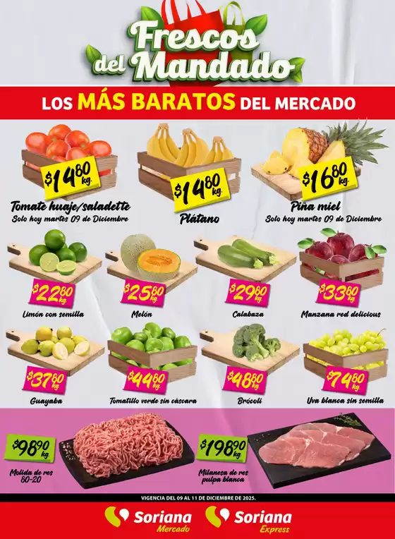 Catálogo Soriana Express en Tlajomulco de Zúñiga | VolMartes091225MDOnoreste | 2025-12-09T00:00:00.000Z - 2025-12-11T00:00:00.000Z