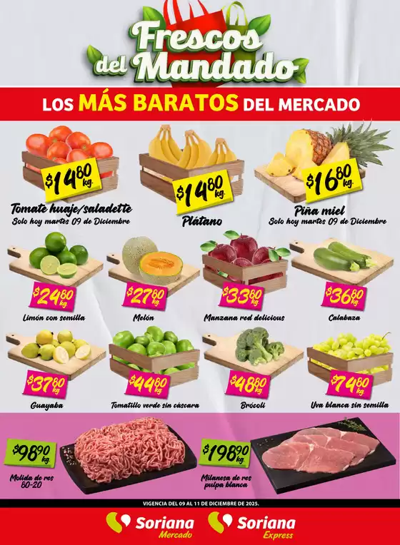 Catálogo Soriana Mercado en Tlajomulco de Zúñiga | VolMartes091225MDObaja | 2025-12-09T00:00:00.000Z - 2025-12-11T00:00:00.000Z