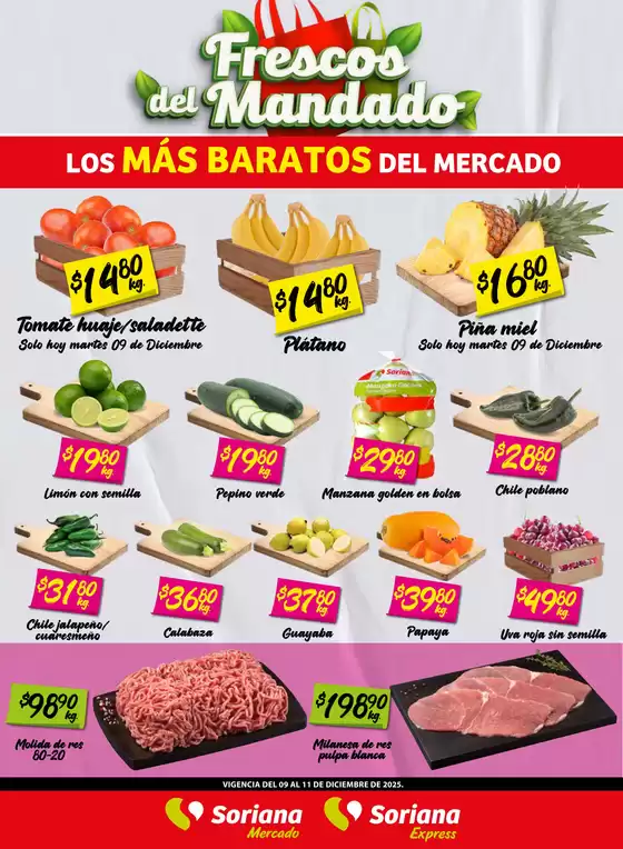 Catálogo Soriana Mercado en Palomar | VolMartes091225MDOSALTILLO | 2025-12-09T00:00:00.000Z - 2025-12-11T00:00:00.000Z