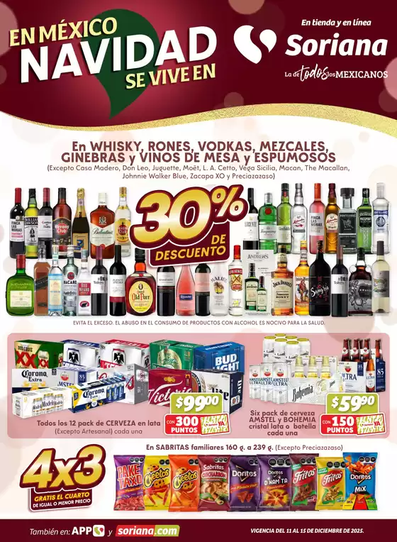 Catálogo Soriana Súper en Villa Guerrero | Gran variedad de ofertas | 2025-12-11T00:00:00.000Z - 2025-12-15T00:00:00.000Z
