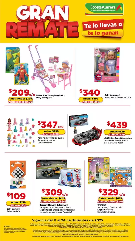 Catálogo Bodega Aurrera en San Mateo Otzacatipan | Ofertas exclusivas para nuestros clientes | 2025-12-11T00:00:00.000Z - 2025-12-24T00:00:00.000Z