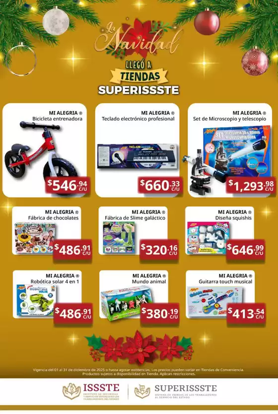 Catálogo SuperISSSTE | Promociones actuales | 2025-12-01T00:00:00.000Z - 2025-12-31T00:00:00.000Z
