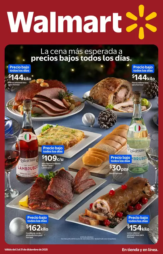 Catálogo Walmart en San Mateo Otzacatipan | Navidad Cenas SC | 2025-12-03T00:00:00.000Z - 2025-12-31T00:00:00.000Z