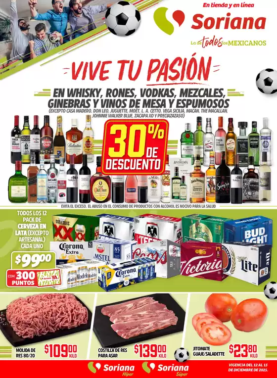 Catálogo Soriana Híper en Jáltipan de Morelos | FolletoVivetuPasion 121225 | 2025-12-12T00:00:00.000Z - 2025-12-15T00:00:00.000Z