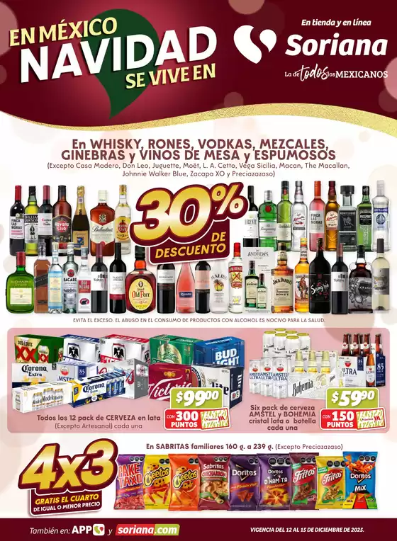 Catálogo Soriana Súper en Ensenada (Baja California) | Ofertas principales para todos los cazadores de gangas | 2025-12-12T00:00:00.000Z - 2025-12-15T00:00:00.000Z