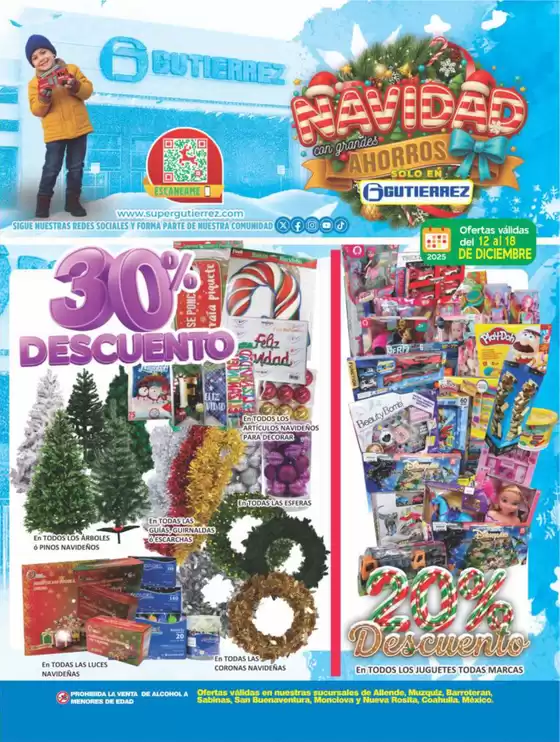 Catálogo Super Gutierrez en Zapopan | Ofertas principales para todos los cazadores de gangas | 2025-12-12T00:00:00.000Z - 2025-12-18T00:00:00.000Z
