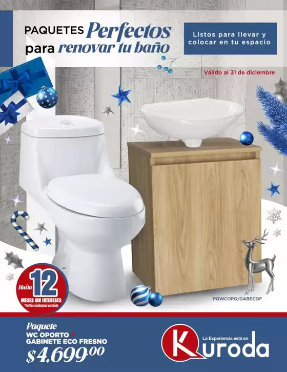 Catálogo Kuroda en Cuautitlán Izcalli | Paquetes de Baño – Sinaloa | 2025-12-17T00:00:00.000Z - 2025-12-31T00:00:00.000Z