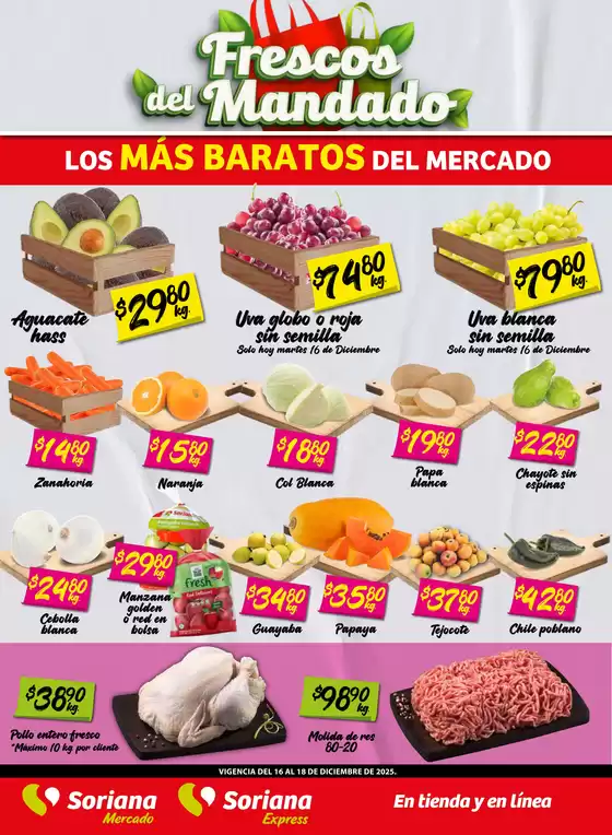 Catálogo Soriana Mercado | Descuentos y promociones | 2025-12-16T00:00:00.000Z - 2025-12-18T00:00:00.000Z