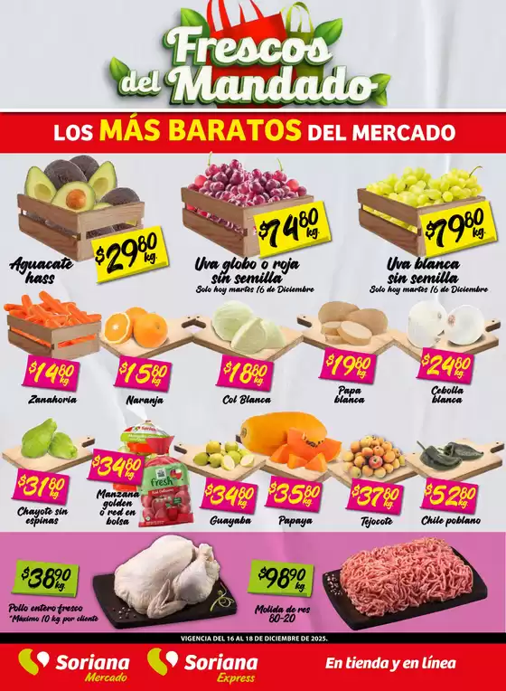 Catálogo Soriana Mercado | Gran variedad de ofertas | 2025-12-16T00:00:00.000Z - 2025-12-18T00:00:00.000Z