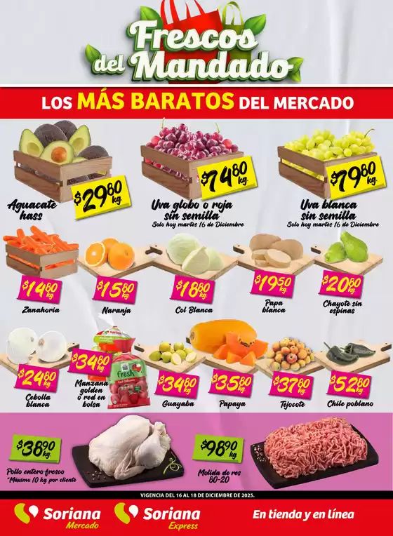 Catálogo Soriana Mercado | Ofertas especiales para ti | 2025-12-16T00:00:00.000Z - 2025-12-18T00:00:00.000Z