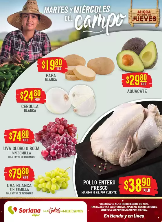 Catálogo Soriana Híper en Montemorelos | Ofertas y promociones actuales | 2025-12-16T00:00:00.000Z - 2025-12-18T00:00:00.000Z