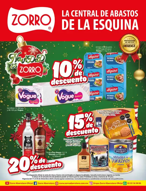 Catálogo Zorro en Pedro Escobedo | Ofertas Zorro | 2025-12-17T00:00:00.000Z - 2025-12-30T00:00:00.000Z