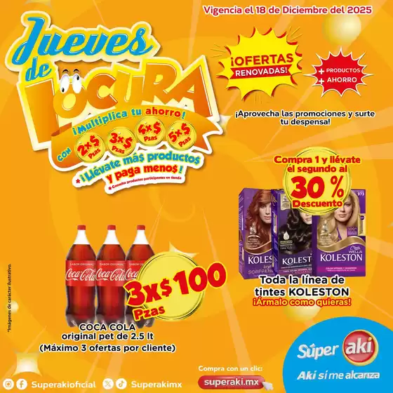 Catálogo Súper Aki en Pedro Escobedo | Descuentos y promociones | 2025-12-18T00:00:00.000Z - 2025-12-18T00:00:00.000Z