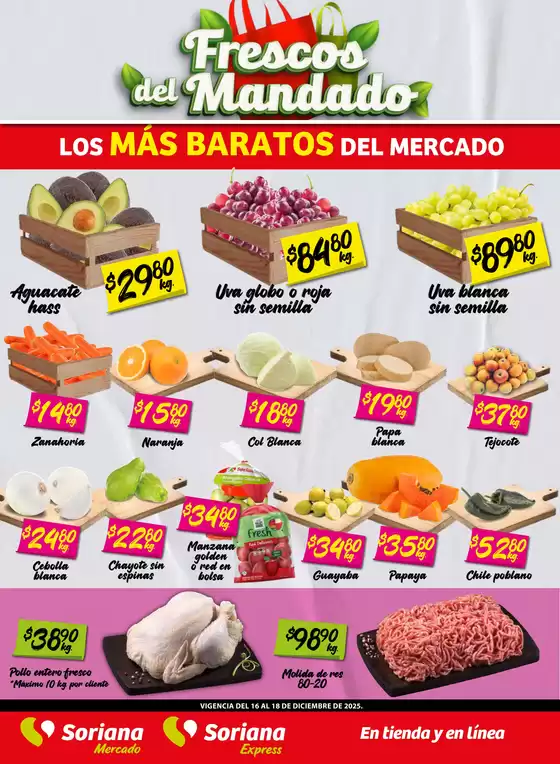 Catálogo Soriana Mercado | Ofertas exclusivas para nuestros clientes | 2025-12-16T00:00:00.000Z - 2025-12-18T00:00:00.000Z