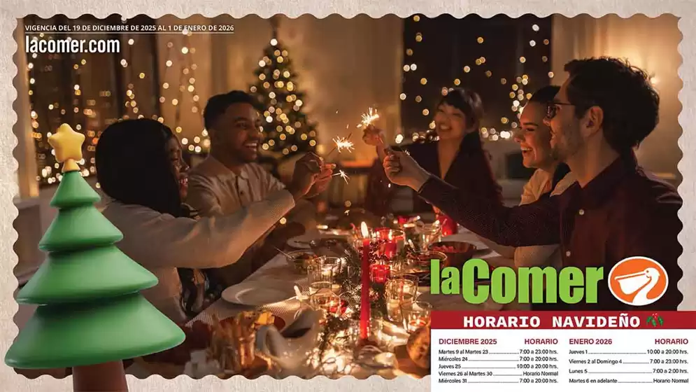 Catálogo La Comer en Ecatepec de Morelos | La Comer Navidad | 2025-12-19T00:00:00.000Z - 2026-01-01T00:00:00.000Z
