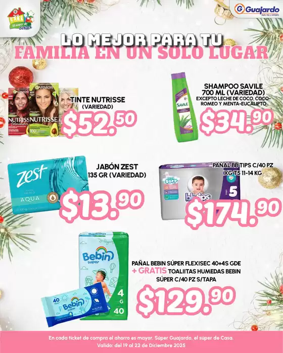 Catálogo Guajardo en Tulancingo | Nuestras mejores ofertas para ti | 2025-12-19T00:00:00.000Z - 2025-12-22T00:00:00.000Z