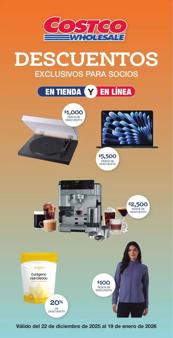 Catálogo Costco en Cuauhtémoc (CDMX) | Excelente oferta para todos los clientes | 2025-12-22T00:00:00.000Z - 2026-01-19T00:00:00.000Z
