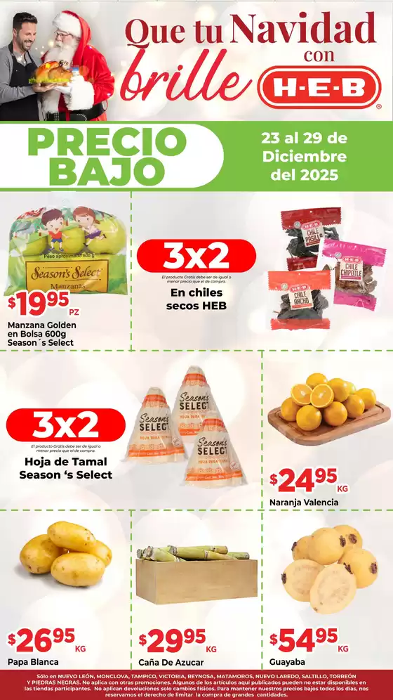 Catálogo HEB en Chihuahua | Ofertas HEB | 2025-12-23T00:00:00.000Z - 2025-12-29T00:00:00.000Z