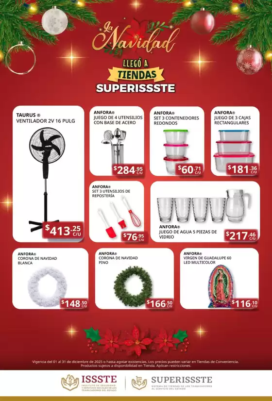 Catálogo SuperISSSTE en Santo Domingo Tehuantepec | Ofertas principales para ahorradores | 2025-12-01T00:00:00.000Z - 2025-12-31T00:00:00.000Z