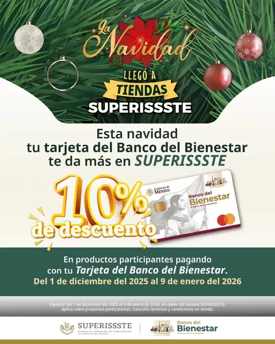 Catálogo SuperISSSTE en Dolores Hidalgo | Ofertas exclusivas para nuestros clientes | 2025-12-01T00:00:00.000Z - 2026-01-09T00:00:00.000Z