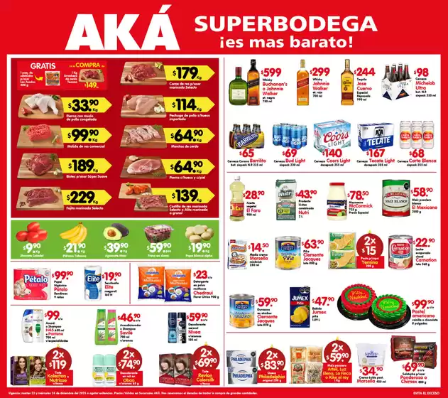 Catálogo AKÁ Superbodega en San Pedro Piedra Gorda | Ofertas AKÁ Superbodega | 2025-12-23T00:00:00.000Z - 2025-12-24T00:00:00.000Z