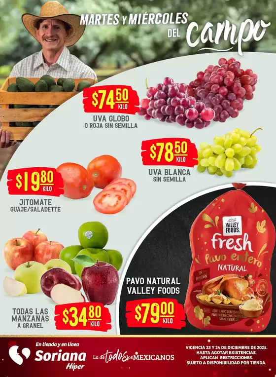 Catálogo Soriana Híper en Puerto Vallarta | Descubre ofertas atractivas | 2025-12-23T00:00:00.000Z - 2025-12-24T00:00:00.000Z