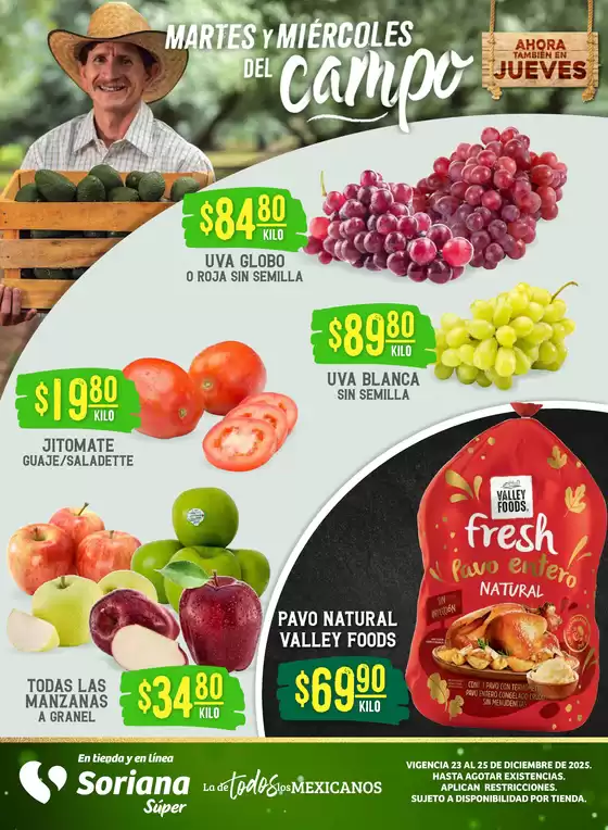 Catálogo Soriana Súper en El Sauzal de Rodríguez | Ofertas especiales atractivas para todos | 2025-12-23T00:00:00.000Z - 2025-12-25T00:00:00.000Z