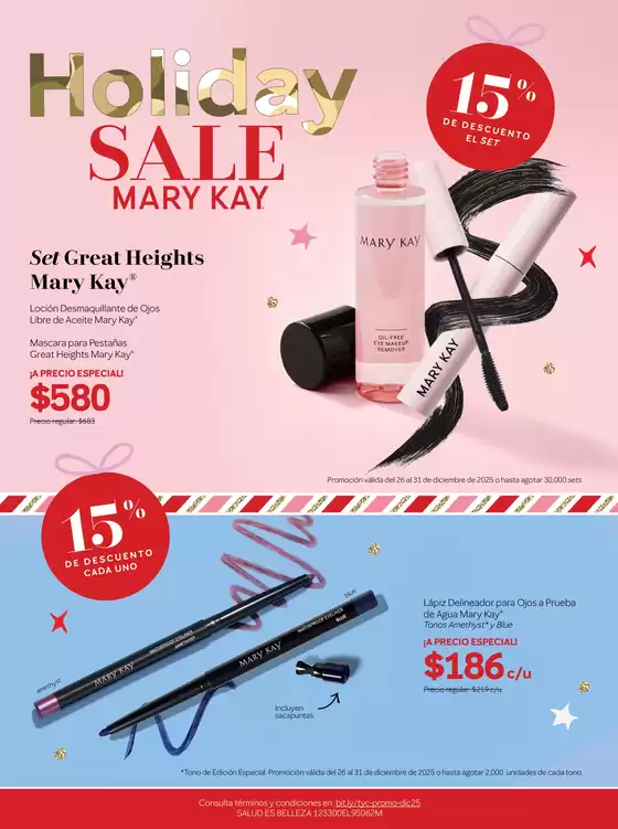 Catálogo Mary Kay | Holiday Sale del 26 al 31 de Diciembre 2025 | 2025-12-26T00:00:00.000Z - 2025-12-31T00:00:00.000Z