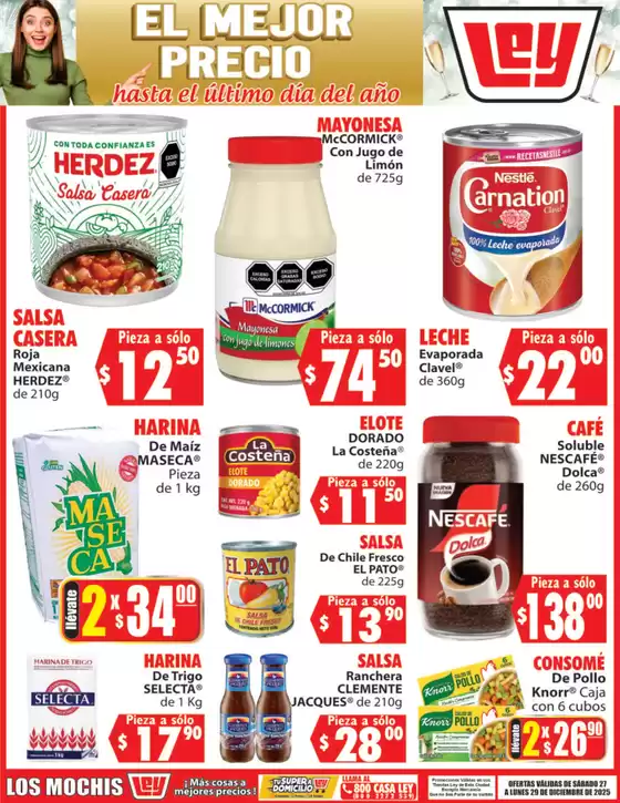 Catálogo Casa Ley en Fuentes del Valle | Grandes descuentos en productos seleccionados | 2025-12-27T00:00:00.000Z - 2025-12-29T00:00:00.000Z