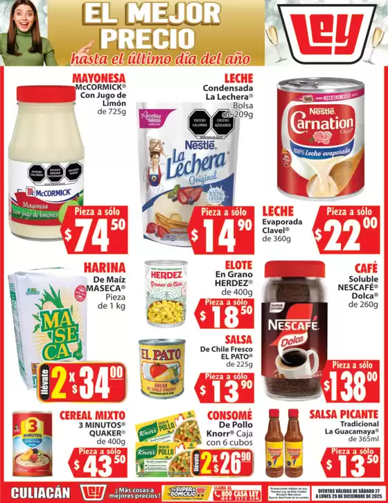 Catálogo Casa Ley en Fuentes del Valle | Nuestras mejores gangas | 2025-12-27T00:00:00.000Z - 2025-12-29T00:00:00.000Z