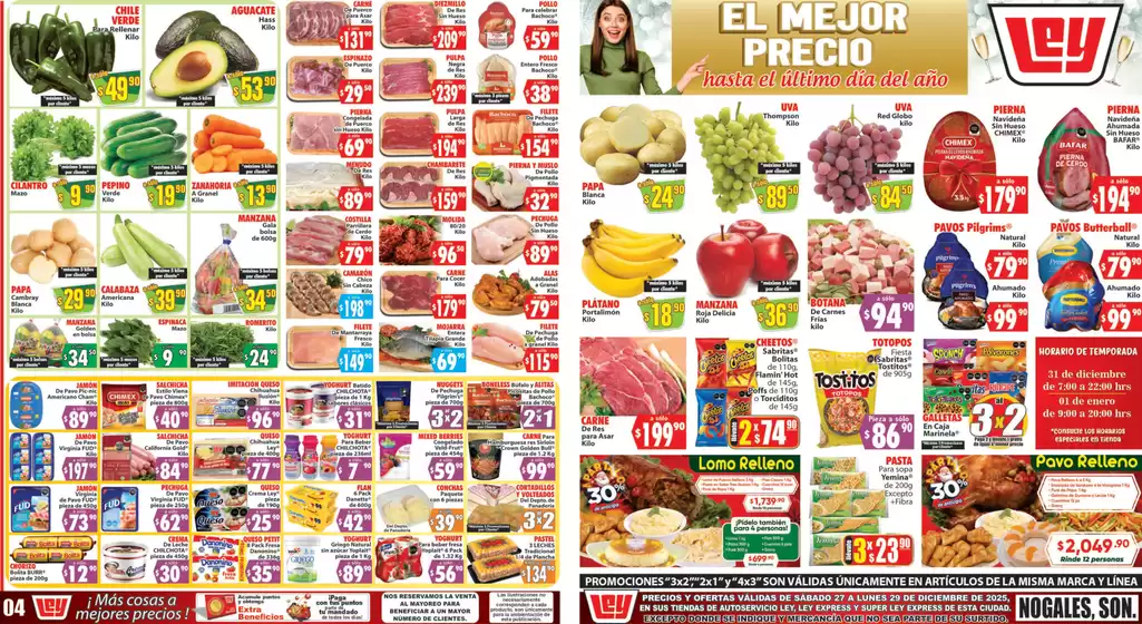 Catálogo Casa Ley en Irapuato | Ofertas principales para ahorradores | 2025-12-27T00:00:00.000Z - 2025-12-29T00:00:00.000Z