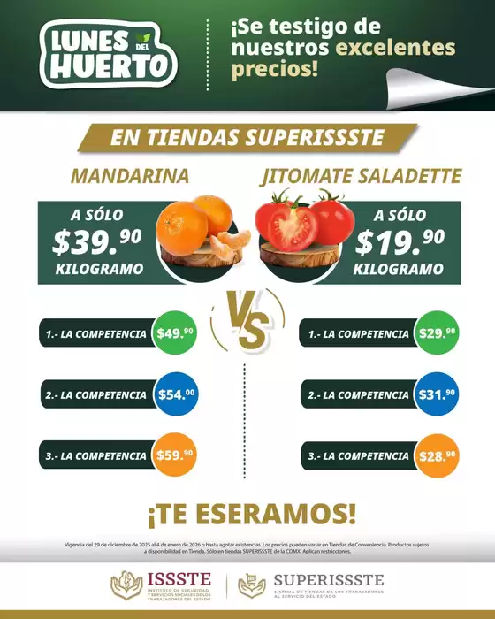 Catálogo SuperISSSTE en Ciudad Obregón | Descuentos y promociones | 2025-12-29T00:00:00.000Z - 2026-01-04T00:00:00.000Z
