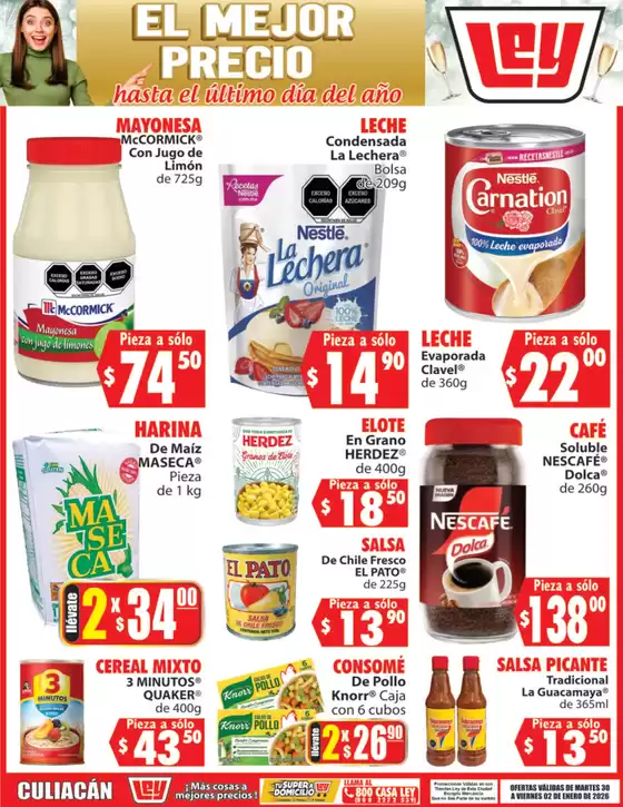 Catálogo Casa Ley en Monterrey | Ofertas especiales para ti | 2025-03-30T00:00:00.000Z - 2026-01-02T00:00:00.000Z