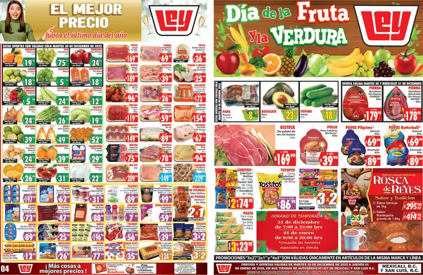 Catálogo Casa Ley en Monterrey | Gangas y ofertas actuales | 2025-12-30T00:00:00.000Z - 2026-01-01T00:00:00.000Z