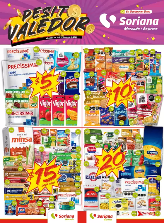 Catálogo Soriana Mercado en San Francisco del Rincón | Excelente oferta para todos los clientes | 2026-01-02T00:00:00.000Z - 2026-01-14T00:00:00.000Z