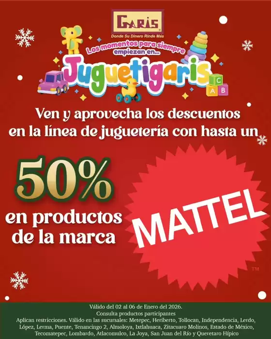 Catálogo Garis en Montemorelos | Nuestras mejores gangas | 2026-01-02T00:00:00.000Z - 2026-01-06T00:00:00.000Z