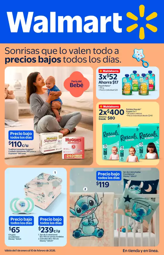 Catálogo Walmart | BEBES enero 2026 | 2026-01-01T00:00:00.000Z - 2026-02-10T00:00:00.000Z